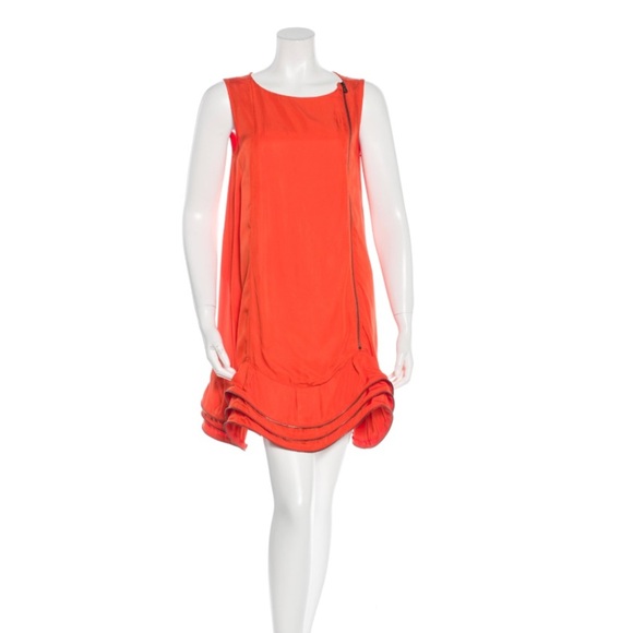 MIU MIU Silk Zip - Accented Night Out Dress